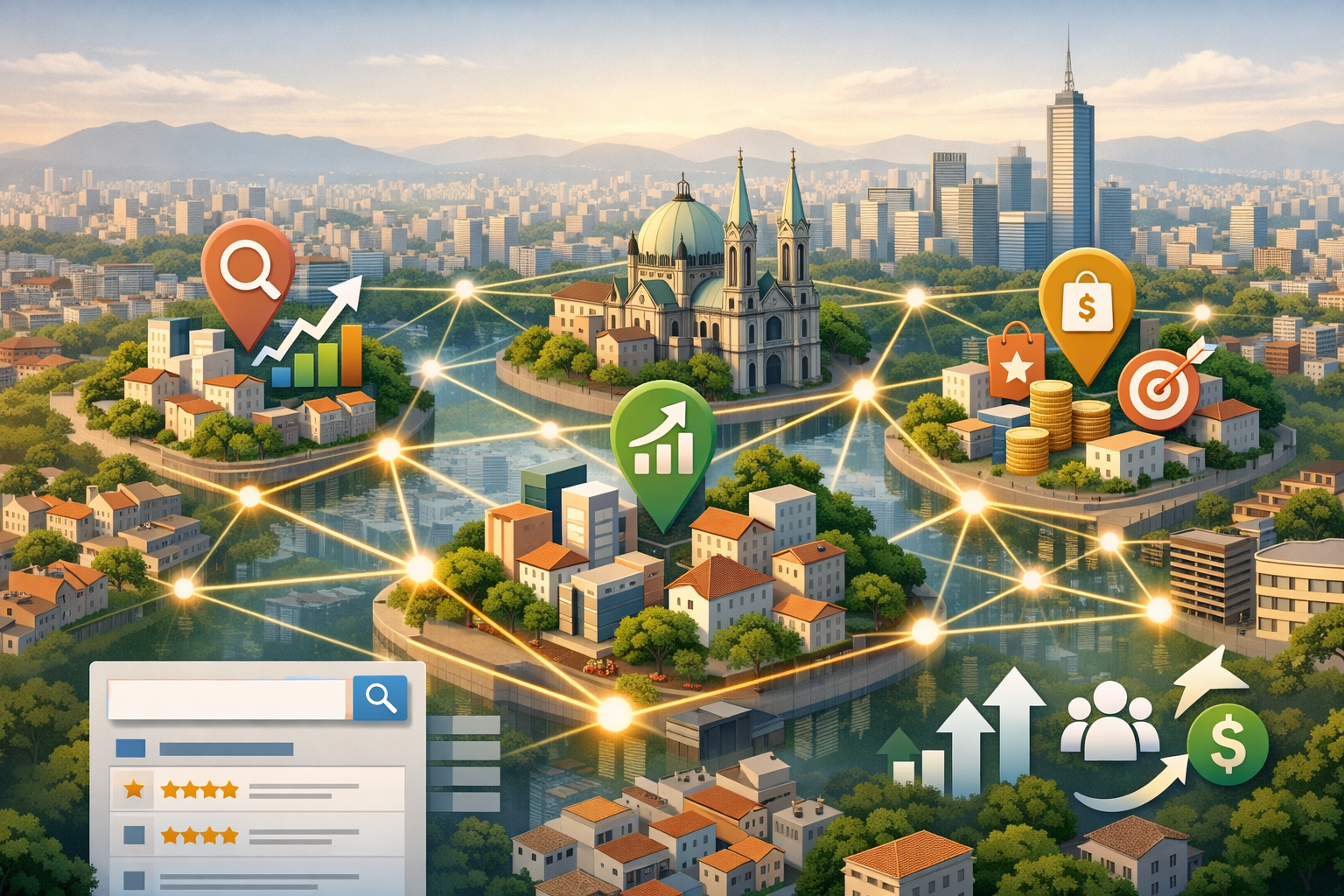 Cluster SEO local multibairros: modelo para escalar presença orgânica em São Paulo