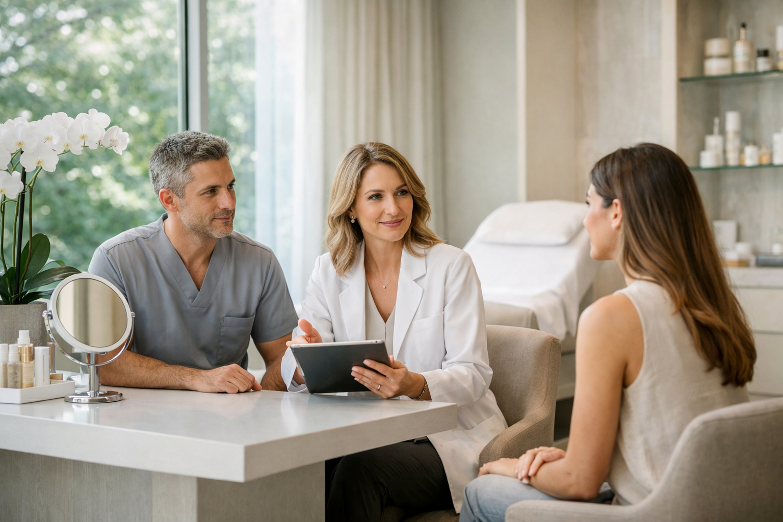 Contexto visual de clínica estética premium em Alto de Pinheiros, São Paulo